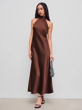 Cider Maxi Dress in Deep Brown